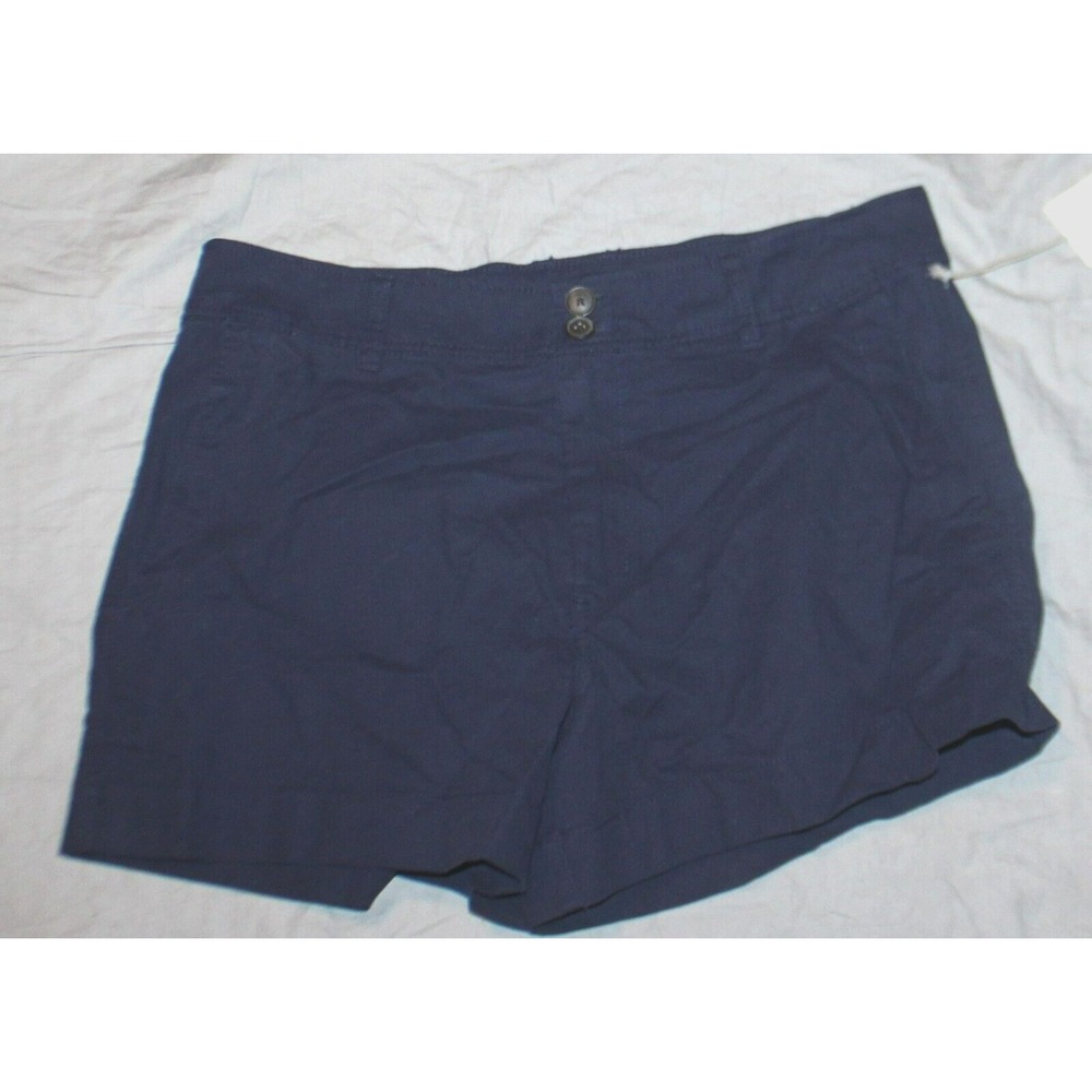 Women's High-Rise Everyday Shorts - A New Day Navy size 2